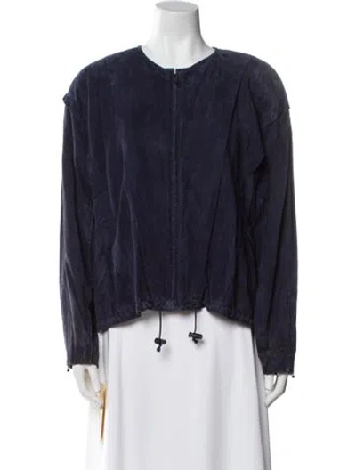 Pre-owned Begedor Italia Silk Jacket In Blue