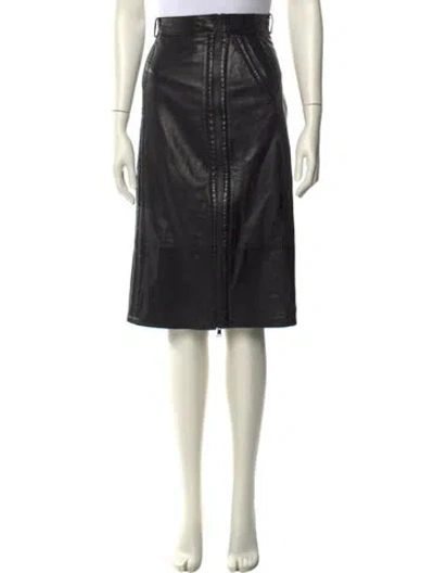 Pre-owned Begedor Italia Vintage Knee-length Skirt In Black