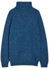 Begg & Co Barrow Roll-neck Cashmere Jumper In Blue