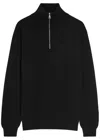 Begg & Co Heriot Half-zip Cashmere Jumper In Black