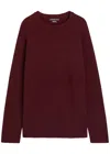 Begg & Co Magnus Cashmere Sweatshirt In Burgundy