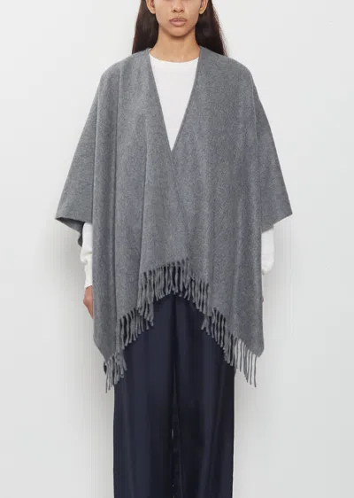 Begg X Co Arran Cashmere Serape In Flannel Grey