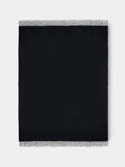 Begg X Co Arran Cashmere Throw (72in/1.8m) In Black