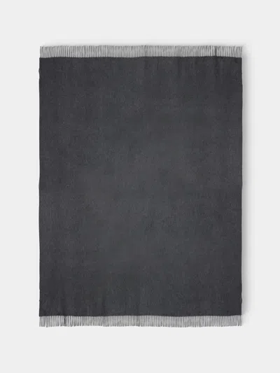 Begg X Co Arran Cashmere Throw (72in/1.8m) In Black