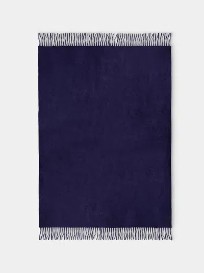Begg X Co Arran Cashmere Throw (72in/1.8m) In Blue