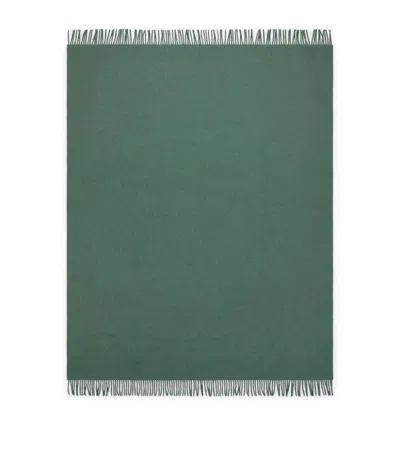 Begg X Co Cashmere Arran Solid Throw In Green