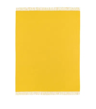 Begg X Co Cashmere Arran Solid Throw In Yellow