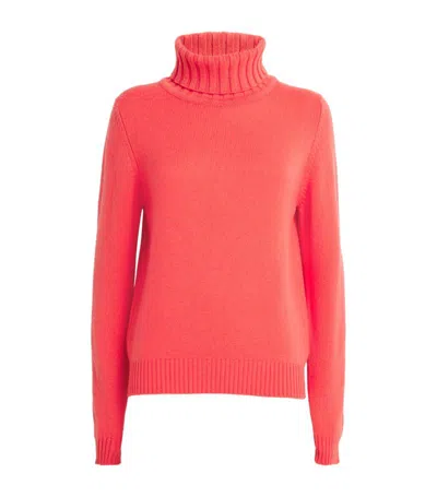 Begg X Co Cashmere Hepburn Rollneck Sweater In Orange