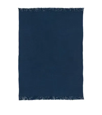 Begg X Co Cashmere Mossband Soul Throw In Blue
