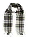 Begg X Co Checked Wool Scarf In Multi