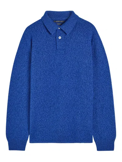 Begg X Co Collar Polo Shirt In Blue