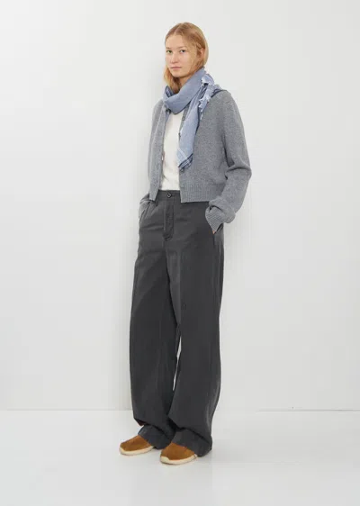 Begg X Co Fiji Archer Cotton Linen Scarf In Blue