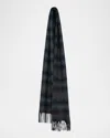 Begg X Co Men's Arran Plaid Cashmere Scarf In Multi