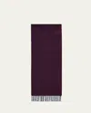 Begg X Co Men's Cashmere Arran Reversible Scarf In Purple