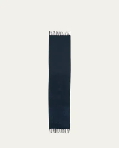 Begg X Co Men's Cashmere Arran Reversible Scarf In Green Pattern
