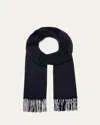 Begg X Co Men's Cashmere Arran Reversible Scarf In Multi