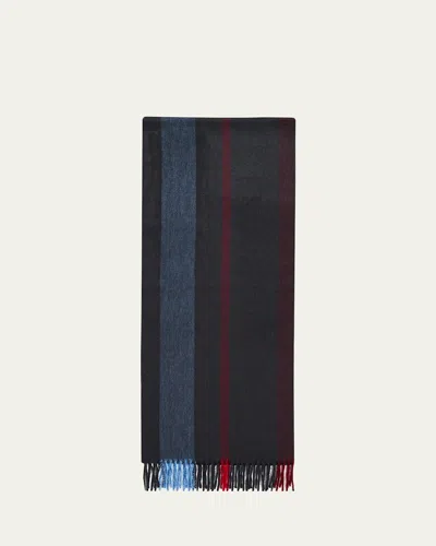 Begg X Co Men's Check Cashmere Scarf