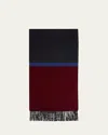 Begg X Co Men's Colorblock Cashmere Scarf