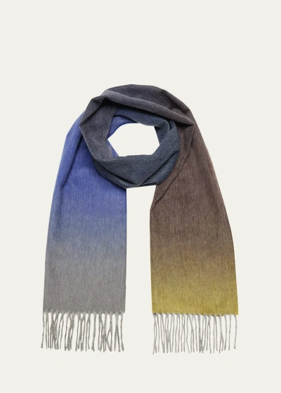 Begg X Co Men's Nuance Ombre Cashmere Scarf In Multi