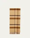 Begg X Co Men's Taransay Check Cashmere Scarf
