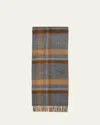 Begg X Co Men's Taransay Check Cashmere Scarf