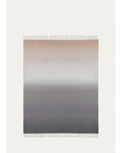 Begg X Co Nuance Ombre Cashmere Throw, 58" X 72" In Brown