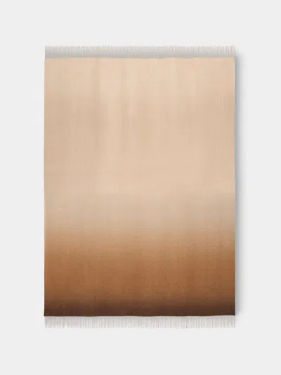 Begg X Co Nuance Ombré Cashmere Throw (72in/1.8m) In Brown