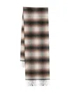 Begg X Co Plaid Fringed Scarf In Brown