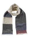 Begg X Co Striped Wool Scarf In Multi