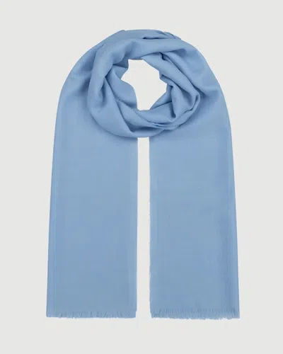 Begg X Co Wispy Solid Scarf Ciel In Blue