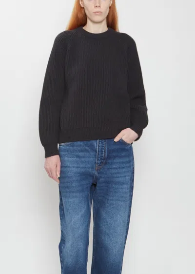 Begg X Co X La Garçonne Marin Fisherman Cashmere Sweater In Dark Grey