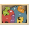 Beginagain Bilingual Learning Tool & Dog Family Puzzle With Curriculum Toddler Puzzle Game