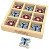 Beginagain Ticbugtoe Travel Game With Wood - Assorted