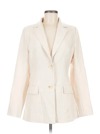 Pre-owned Beginning Boutique Blazer Jacket In White