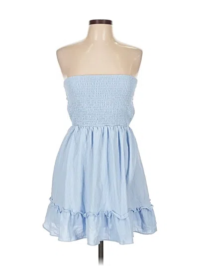 Pre-owned Beginning Boutique Casual Dress In Blue