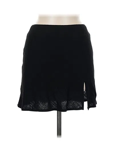 Pre-owned Beginning Boutique Casual Skirt In Black
