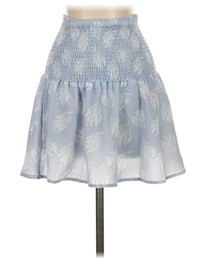 Pre-owned Beginning Boutique Casual Skirt In Blue