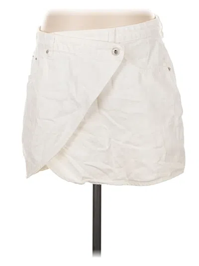 Pre-owned Beginning Boutique Casual Skirt In White