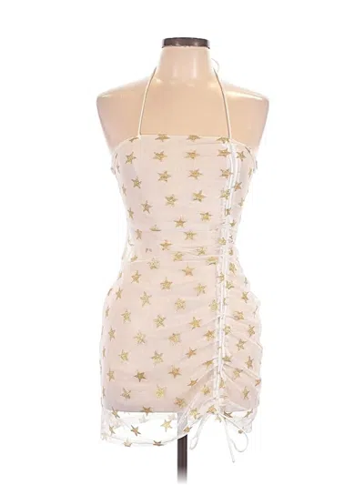 Pre-owned Beginning Boutique Cocktail Dress In Ivory