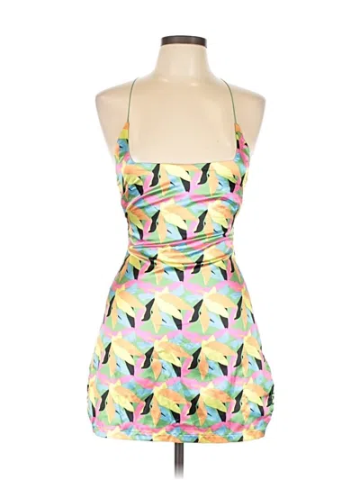 Pre-owned Beginning Boutique Cocktail Dress In Yellow