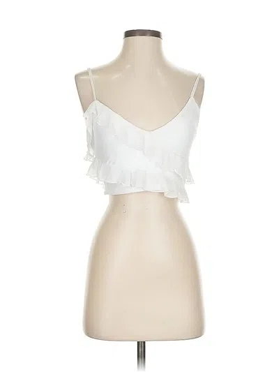 Pre-owned Beginning Boutique Sleeveless Blouse In White