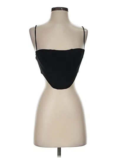 Pre-owned Beginning Boutique Tube Top Black Strapless Neckline Tops