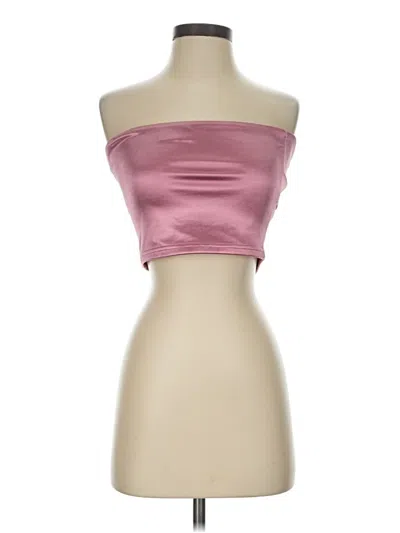 Pre-owned Beginning Boutique Tube Top Pink Strapless Neckline Tops