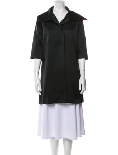Pre-owned Behnaz Sarafpour Coat In Black