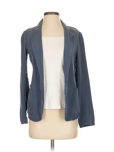 Pre-owned Behnaz Sarafpour Silk Blazer Jacket In Blue