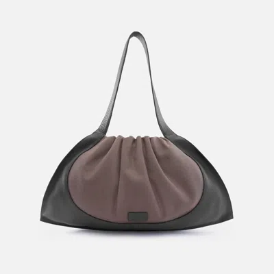 Behno Ana Tote Large Canvas Cacao/black