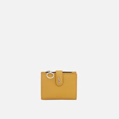 Behno Andrea Mini Wallet Pebble Mustard In Yellow