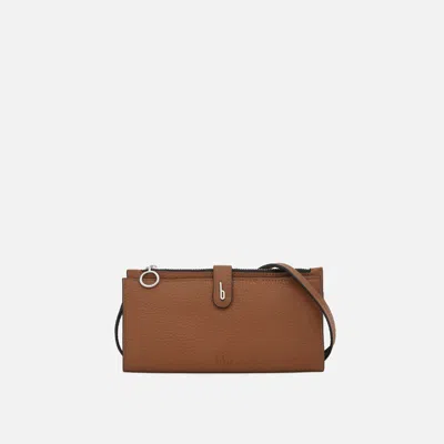 Behno Andrea Wallet Pebble Toast In Brown