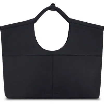 Behno Arendt Pebble Leather Tote In Black