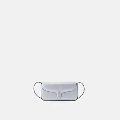 Behno Claudia Mini Crossbody Metallic Silver